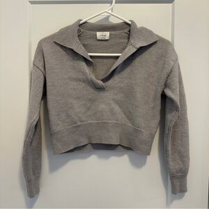 Aritzia Wilfred Clara Waist Sweater Grey Size XXS Women’s